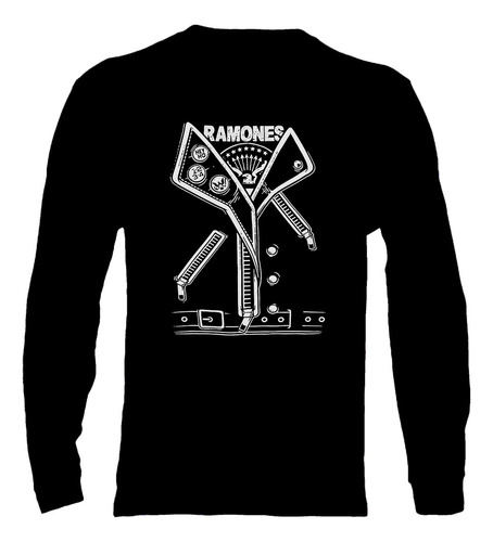 Polera Manga Larga Ramones - Ver 03 - Vale Gamess