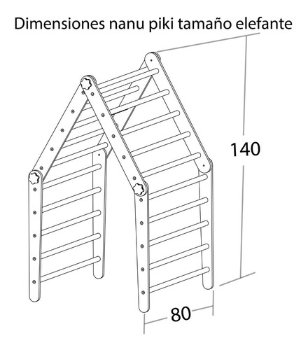 Extra Grande Triangulo Pikler Transformable Evolutivo Msi 