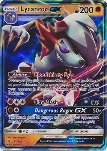 Lycanroc-gx - 74/145 - Ultra Raro - Sol Y Luna: Guardianes