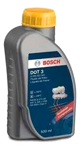 Liquido De Freno Dot 3 Bosch 500 Ml Unidad