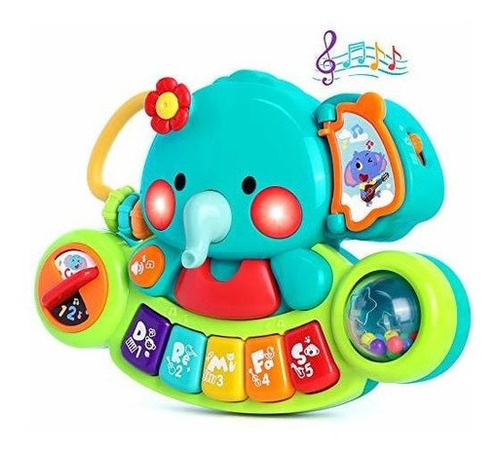 Baby Music Toys Elephant Piano Keyboard Toys For Kids Learni