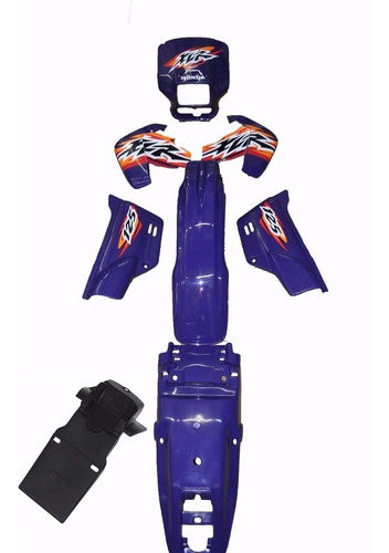 Kit De Carenagem- Honda Xlr 125 Azul 99  Roxo Adesivo -8 Peç