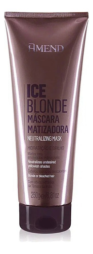 Máscara Amend Matizadora Ice Blonde 250g