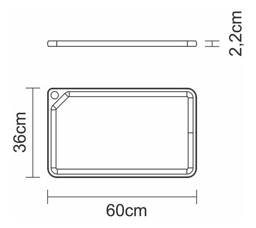 Tabla De Madera Tramontina Rectangular 60x36cm Asado Picada