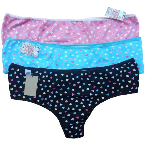 Bombachas Culotte Less Super Xxl Pack X 3  Surtido Colores