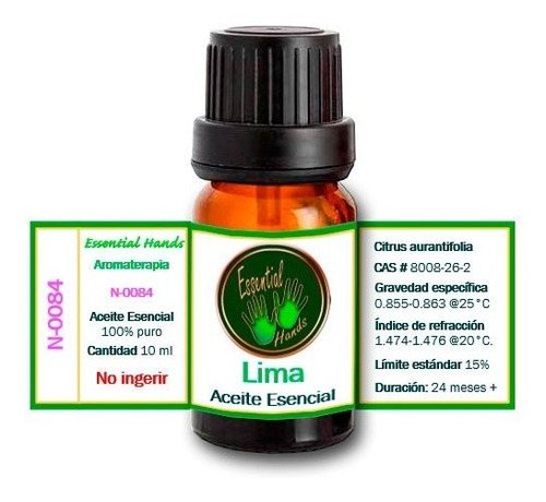 Imagen 1 de 2 de Lima 10 Ml - Aceite Esencial - Aromaterapia