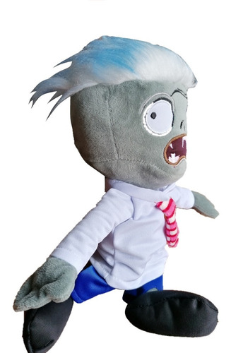 Zombie Científico Plants Vs Zombies Suave Bordado 31 Cm