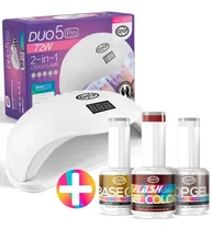 Comprar Kit Esmaltes Semipermanentes Gnp 15ml + Base + Top + Lámpara