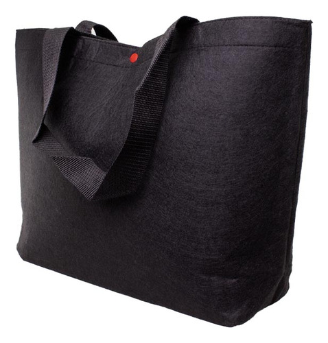 Bolso Negro De Fieltro 20 Lts. 51x33x12 Cm.