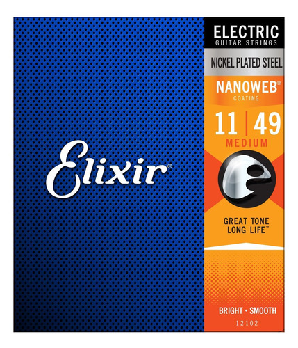 Encordado De Guitarra Electrica Elixir 12102 Medium