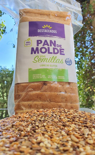 Pan De Molde Destaccados Con Semillas Sin Tacc 500g