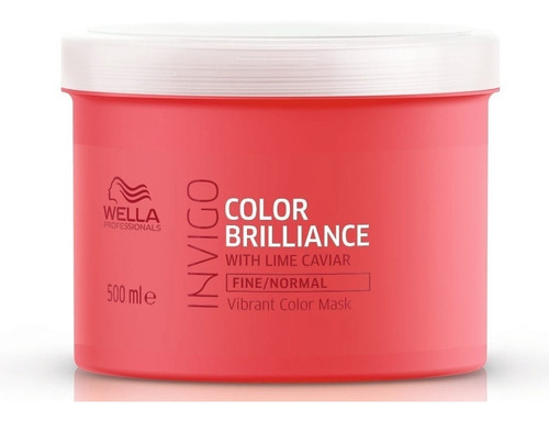 Máscara Wella Profesional Invigo Color Brilliance 500ml