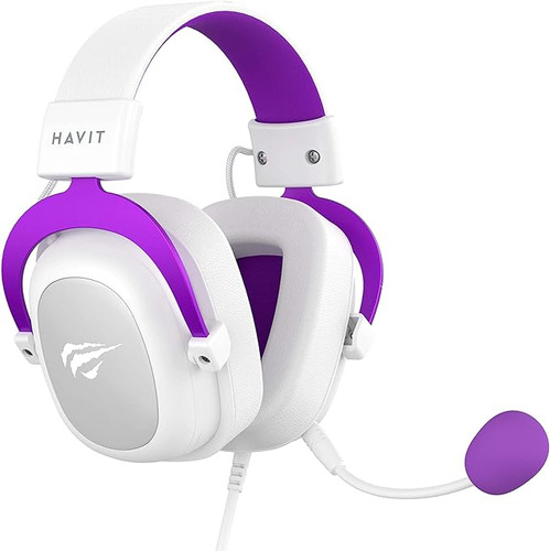 Auriculares Con Diadema Para Videojuegos Havit H2002d Para X Color Violeta