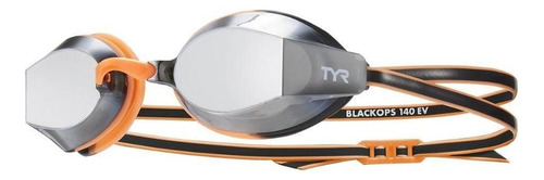 Óculos Natação Tyr Nano Fit Blackops 140 Ev Racing Mirror Cor Laranja