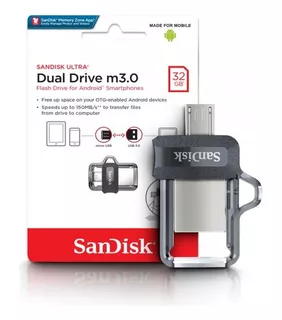 Usb Dual Otg 32gb Sandisk Flash Drive 150mb/s Android Móvil!