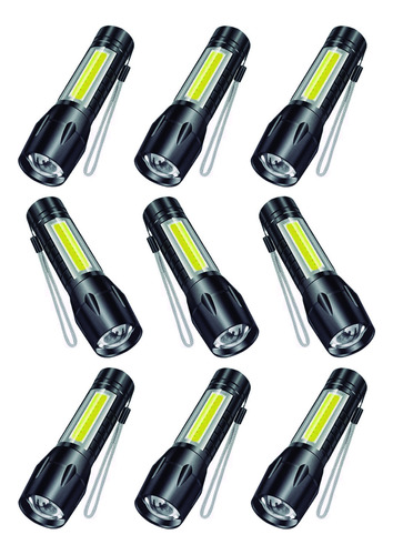 20pz Lampara Tactica Militar Recargable Usb Led Linterna