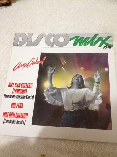 Ana Gabriel Disco Mix Disco De Vinil Original 