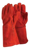 Comprar Guante Soldador Rojo De Pascale Forrado Tiras Protectoras 