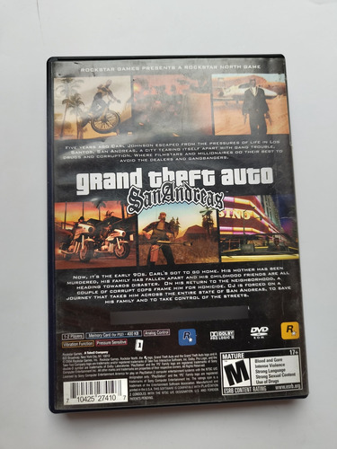 Grand Theft Auto: San Andreas Ps2 Playstation 2 (Usado)