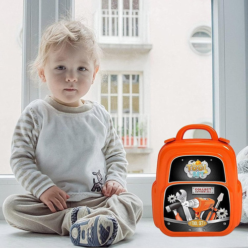 Juego De Herramientas For Niños, Con Mochila Portátil