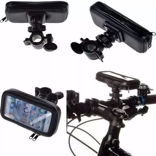 Bolsa Prova D'agua Capa Com Suporte P/ Gps Celular Moto Bike
