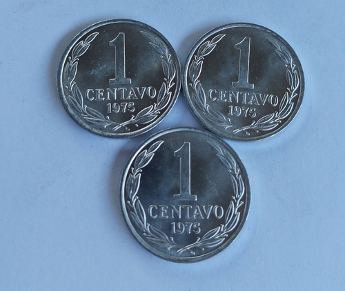 Lote 3 Monedas De 1 Centavo