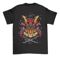 Comprar Remera Unisex Tigre Samurai Algodón Serigrafía Digital