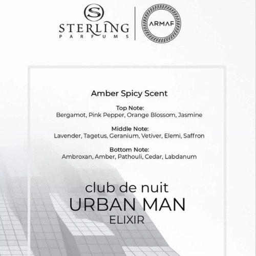 Perfume Arabe Armaf Club De Nuit Urban Man Elixir Edp 105 Ml