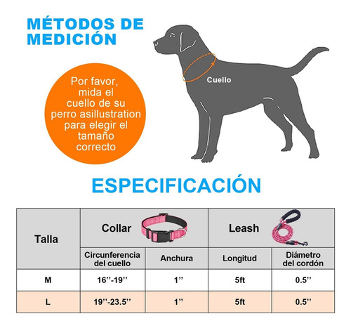 Collar De Perro Reflectante Collar Perro Nailon Ajustable