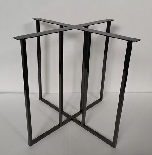 Base Pata Metálica En Fierro Para Mesa Comedor Mod. 4paneles