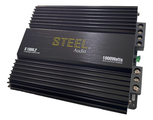 Amplificador Steel Audio S300.4 1200w Max 4ch Color Negro