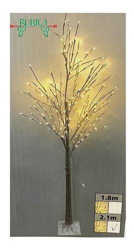 Arbol 1.8mt 240 Luces Led Champaña