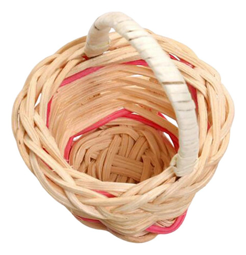 10 Cestas De Flores Tejidas De Mimbre Hechas A Mano,
