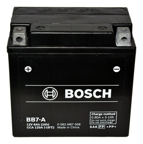 Batería De Moto Bosch Gel Yb7a 135/75/139 Bosch 0092m67058