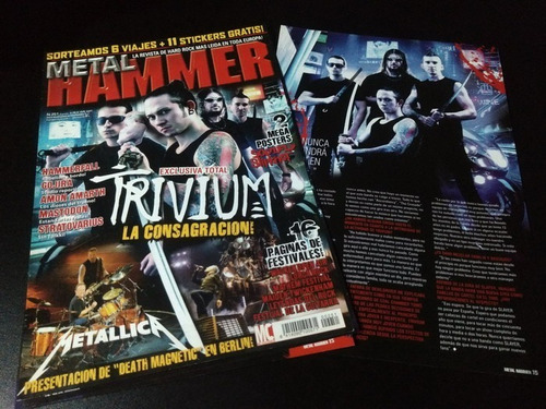 Trivium * Tapa Y Nota Revista Metal Hammer 251 * 2008