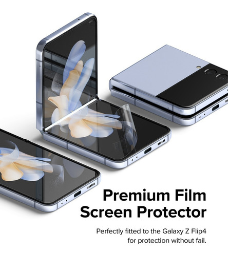 Imagen 2 de 10 de Film Para Galaxy Z Flip 4 Ringke Dual Easy Pack X2 Pantalla