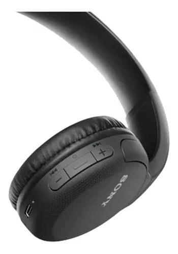 Auriculares Sony Bluetooth Inalámbricos Hasta 35h De Batería Color Negro