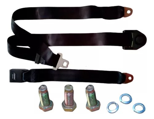 Cinturon Seguridad Universal 3 Puntos Negro