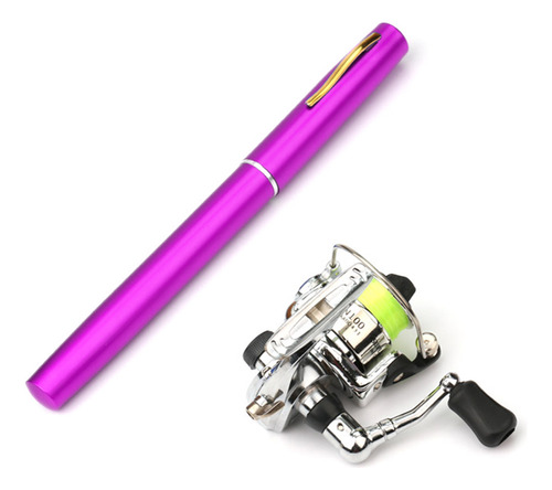 Spinning Rod Pen, Kit De Pesca, Conjunto De Cañas Plegables
