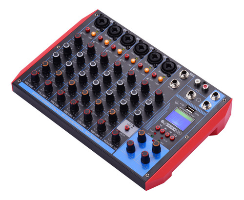 Mesa De Mezclas +48v Dj Music Grabación En Red Mezclador De