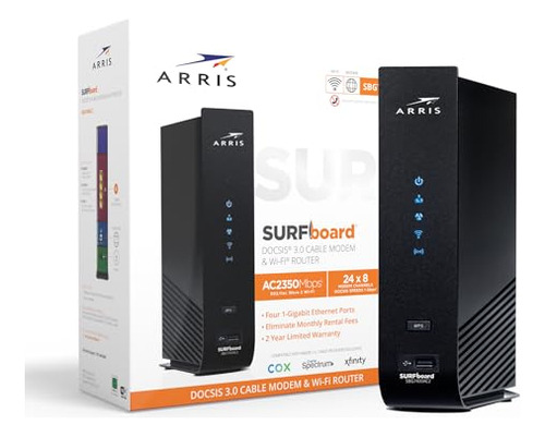 Pack Arris Sbg7400ac2: Modem Y Router Wi-fi 800 Mbps
