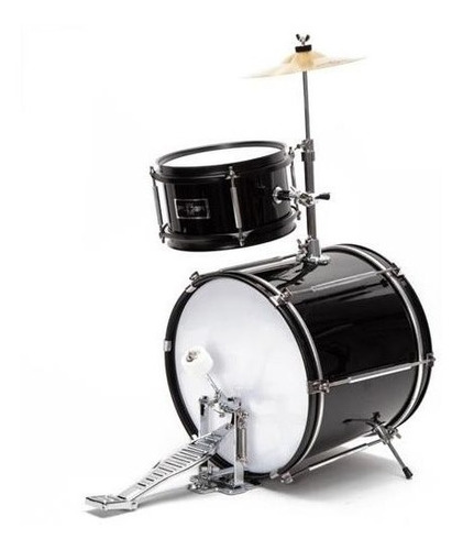 Bateria Infantil Power M 3 Cuerpos Madera Platillo Soporte