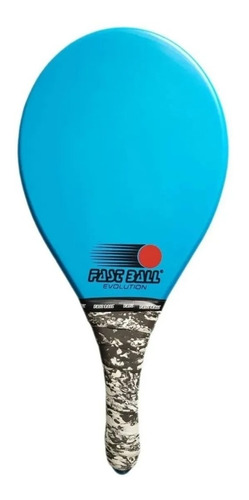 Raquete De Praia Frescobol Evolution Azul Fastball + Bola