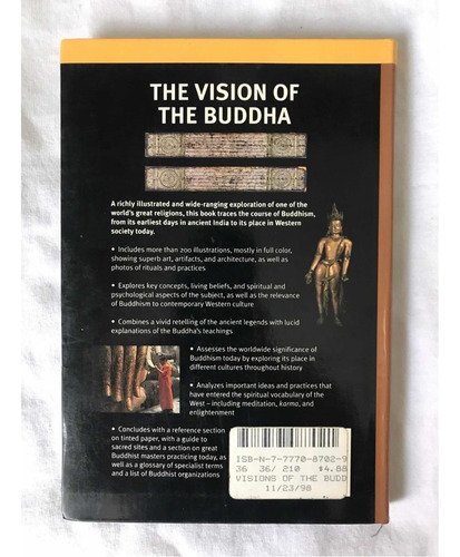 Bb4 Libro: The Vision Of Buddha - Tom Lowenstein (Usado)