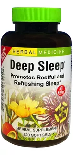 Deep Sleep® Herbal Sleep Aid: Botella De Softgels De 120 Car