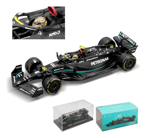 Coche Amg F1 Buburago W14 44 #hamilton1:43 2023
