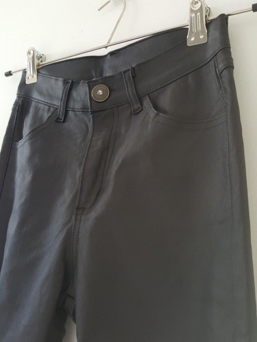 Pantalon Cuero Sintetico Mujer