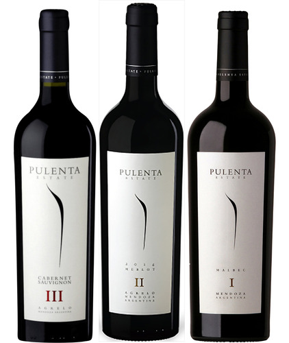 Combo X3 Vino Pulenta Malbec-cab Sauvignon-merlot - Celler