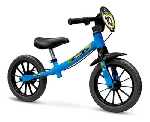 Bicicleta Infantil Balance Sem Pedal Equilíbrio Azul-nathor