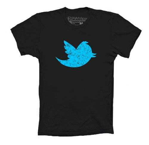 Playera Camiseta Twitter Logo Redes Sociales Bird Pajarito 